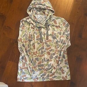 Burlebo Camo Hooded Long Sleeve Shirt